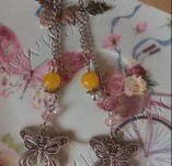 136/1391/Бижута ръчно изработени-Обеци - ръчно изработени-Обеци Butterflies Earrings