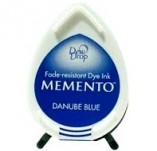 57/2345/Mастила, почистващи средства-Мастила на водна основа -MEMENTO DEW DROP - Тампон с ярък отпечатък DANUBE BLUE