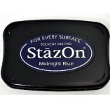 147/2454/Mастила, почистващи средства-Перманентни мастила-StazOn Solvet ink pad Midnight Blue