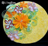 15/397/Panels-Panels with quilling-Quilling Flower