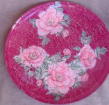 90/535/Decoupage-Plates-Plate with roses 3