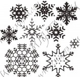 95/567/Scrapbook design stamps and inscriptions-Snowflakes-Snowflakes 2