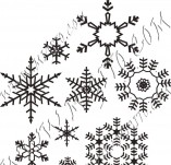 95/568/Scrapbook design stamps and inscriptions-Snowflakes-Snowflakes 3