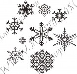 95/569/Scrapbook design stamps and inscriptions-Snowflakes-Snowflakes 5