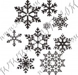 95/571/Scrapbook design stamps and inscriptions-Snowflakes-Snowflakes 7