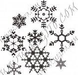 95/572/Scrapbook design stamps and inscriptions-Snowflakes-Snowflakes 8