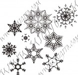 95/573/Scrapbook design stamps and inscriptions-Snowflakes-Snowflakes 4