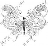 96/588/Scrapbook design stamps and inscriptions-Butterflies-Butterfly 16