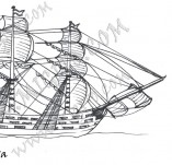 101/915/Scrapbook design stamps and inscriptions-Maritime-Ship 2